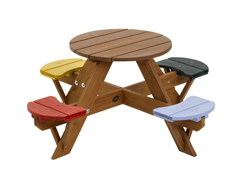 45 - 30835 - Ahşap Çocuk Piknik Masası